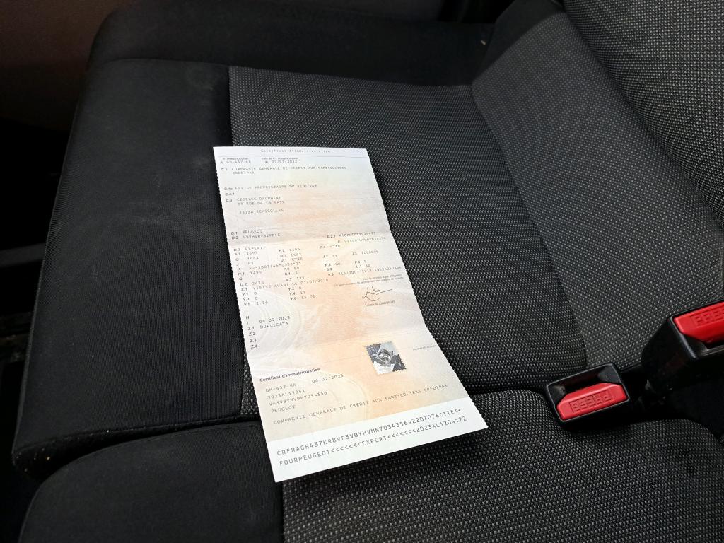 Peugeot EXPERT FGN TOLE STANDARD 1.5 BLUEHDI 120 S&S BVM6 ASPHALT 2022