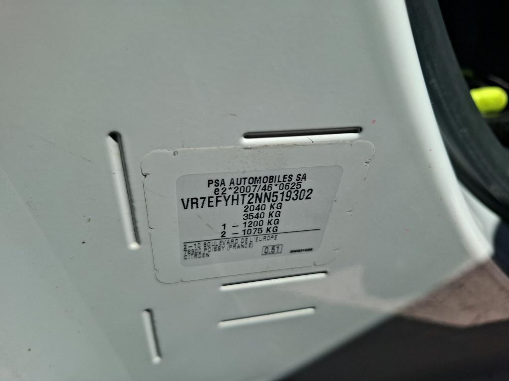 Citroen BERLINGO VAN M 650 BLUEHDI 100 S&S BVM6 DRIVER 2022