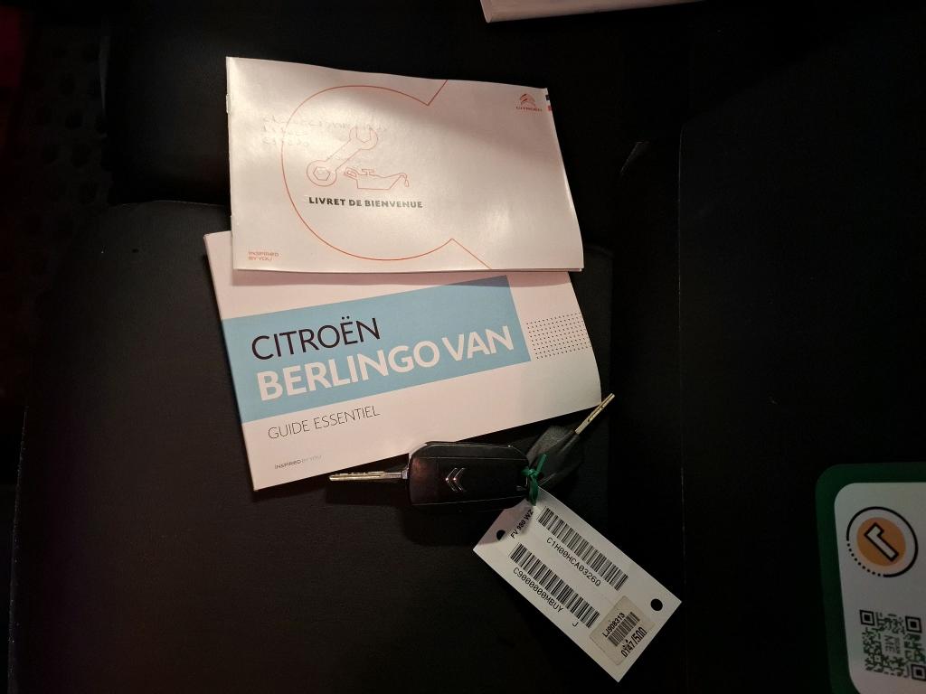 Citroen BERLINGO VAN M 650 BLUEHDI 100 S&S BVM5 CLUB 2020