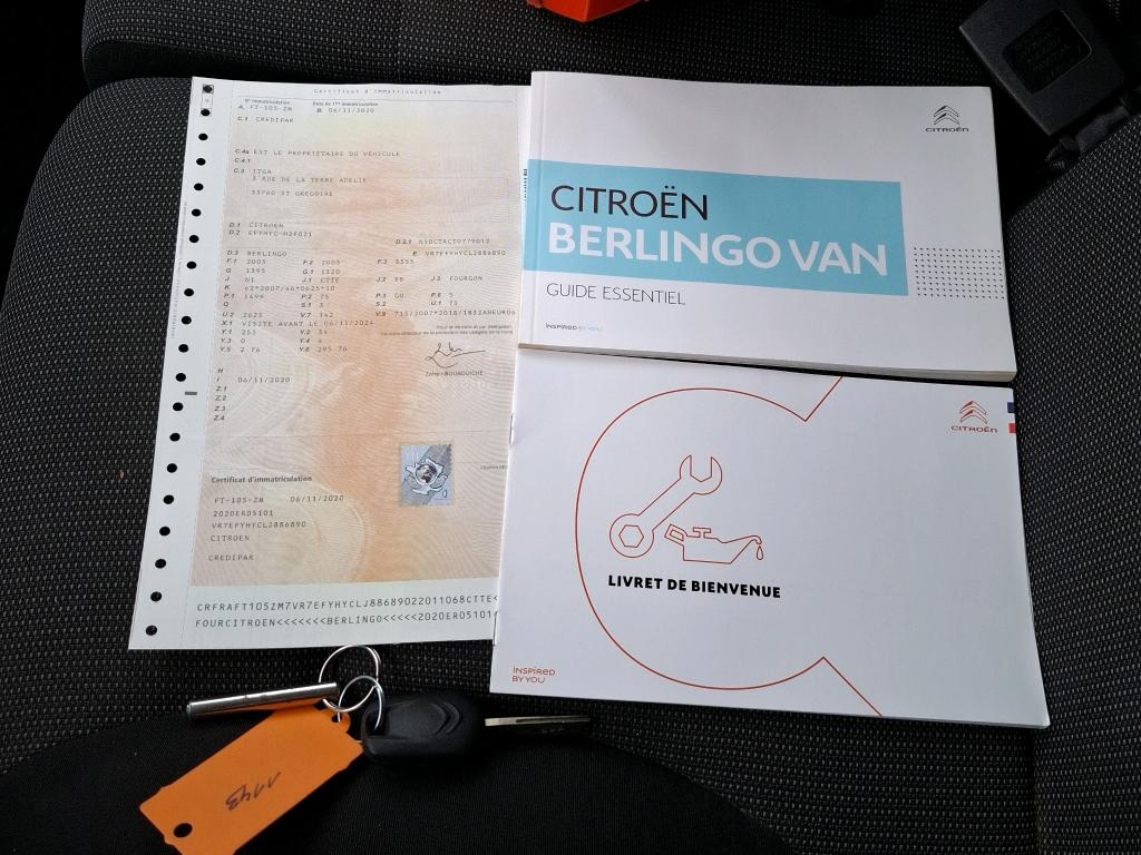 Citroen BERLINGO VAN M 650 BLUEHDI 100 S&S BVM5 CLUB 2020